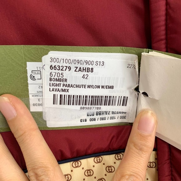 NWT Gucci GG parachute padded colour-block jacket Size 42 - Picture 13 of 16